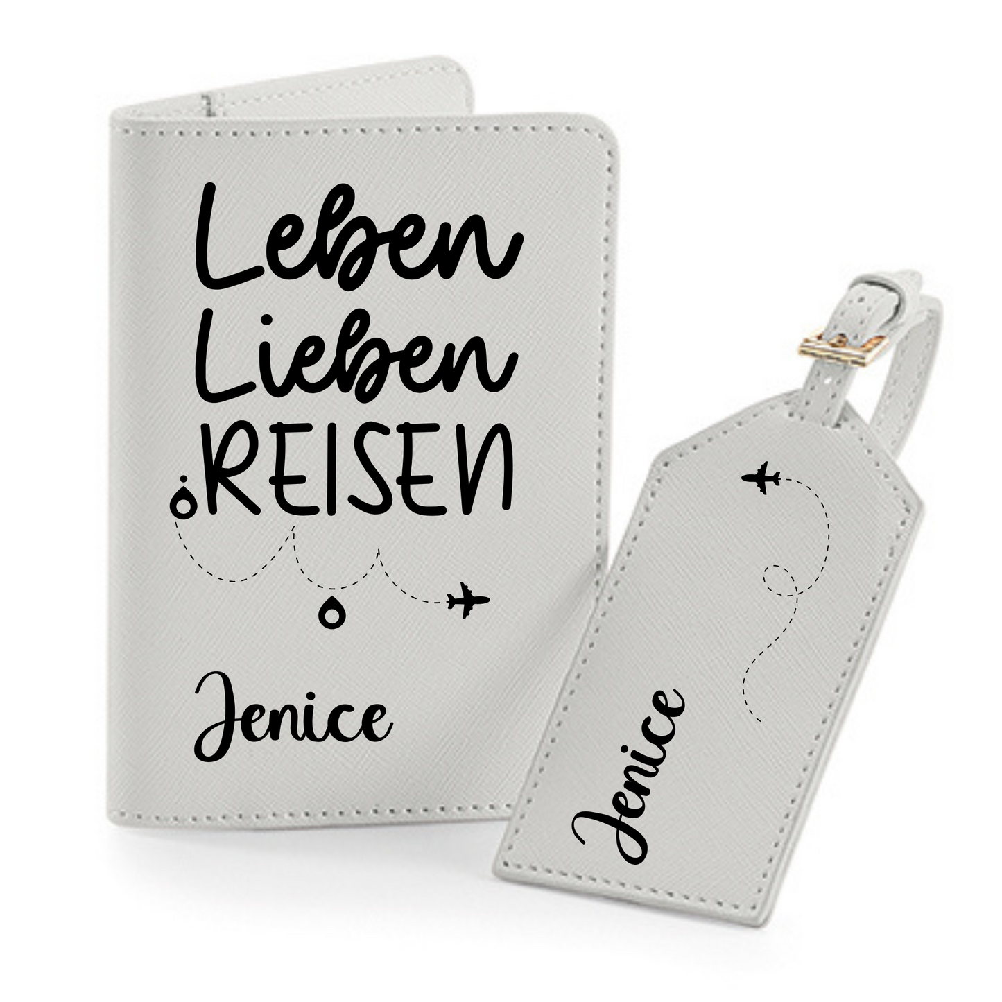 Reisepasshülle Leben Lieben Reisen ⎢ Passport Hülle  ⎢ Perfekt für deinen Urlaub