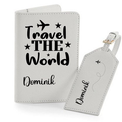 Reisepasshülle Travel The World ⎢ Passport Hülle  ⎢ Perfekt für deinen Urlaub